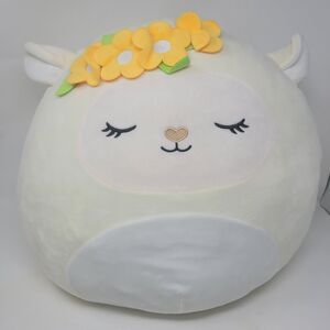 16" Sophie the Sheep, Lamb with crown of flowers, a rarer item!